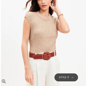 🆕 Loft Marled Ribbed Wedge Sweater